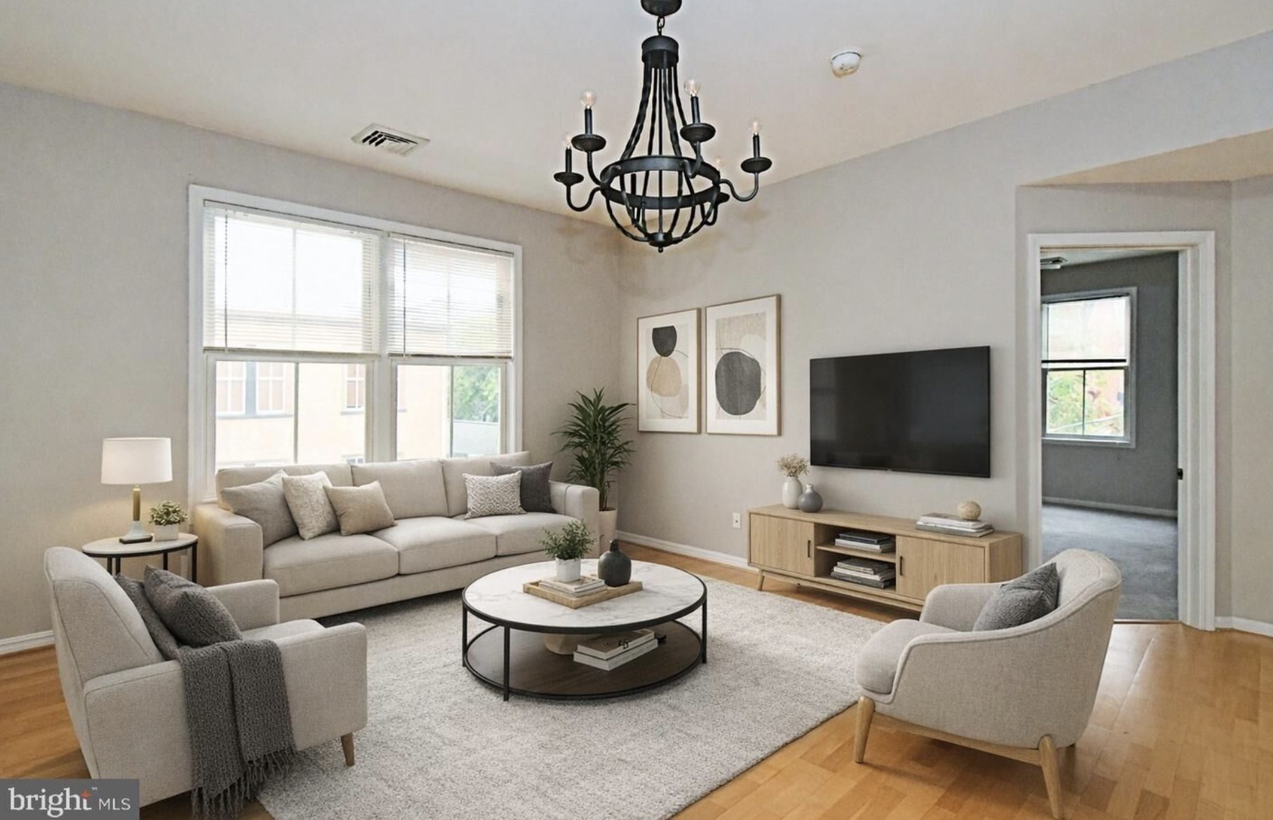 Rental Unit living room, 145 Bridge Street